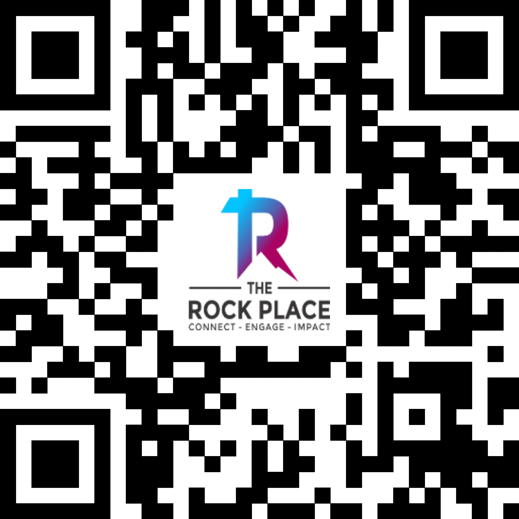 The Rock Place donation QR code